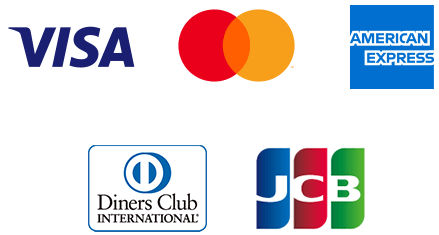 VISA/MasterCard/JCB/AMEX/DINERS